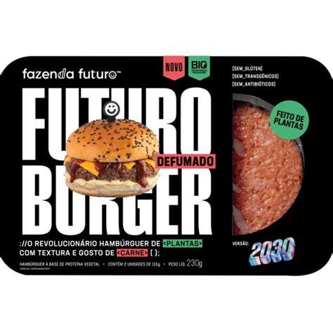 Hamb Rguer Vegetal Defumado Fazenda Futuro Burger Bandeja G