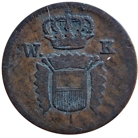 Pfennig William Ii And Frederick William Province Of Schaumburg