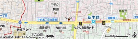 東京都中野区中央5丁目2 1の地図 住所一覧検索｜地図マピオン