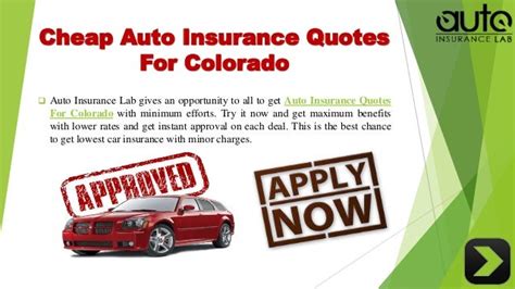 Acquire The Best Auto Insurance Colorado Quotes With Low Rates