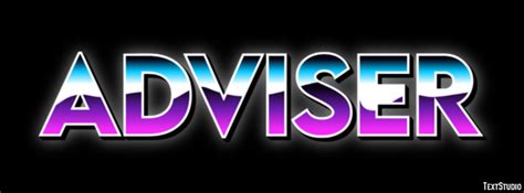 Adviser Text Effect And Logo Design Word
