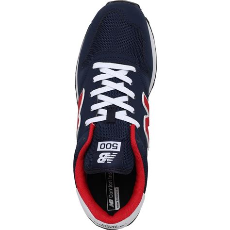 Buy New Balance Mens 500 Trainers Navyred