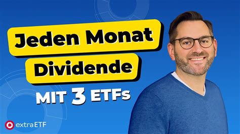 Jeden Monat Dividende mit diesen 3 ETFs ETF Portfolio für passives