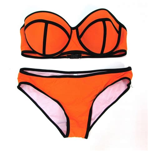 Lp Neonowe Bikini Push Up Str J K Pielowy New