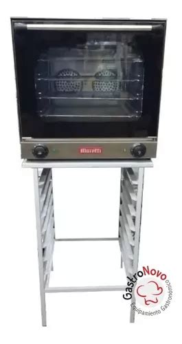 Combo Horno Convector Moretti 44x32 Con Base Para Bandejas