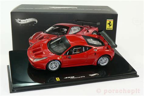 Ferrari 458 GT2 Italia 1 43 Modellauto Von Hot Wheels Elite Modelly