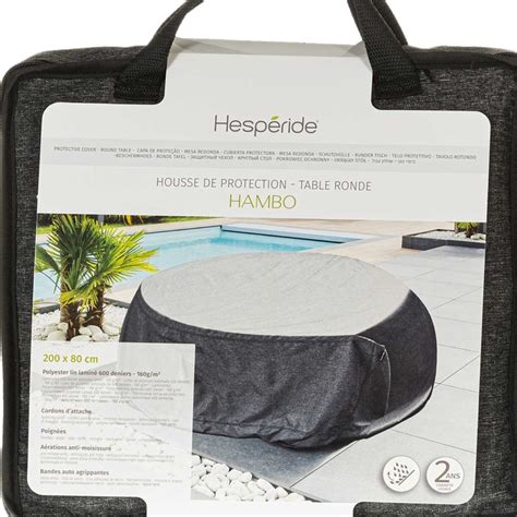 Housse De Protection Hambo Pour Table Ronde Hesp Ride X X Cm