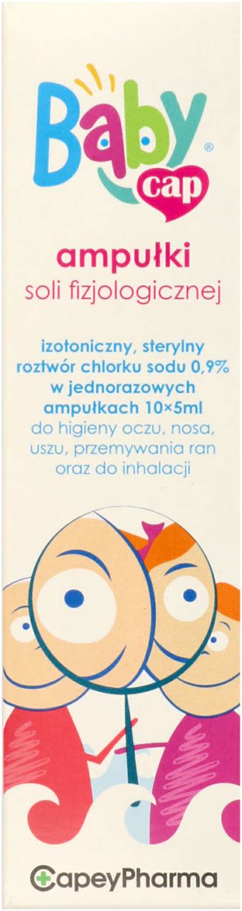 BABYCAP, sól fizjologiczna w ampułkach, roztwór do oczu, nosa i uszu ...