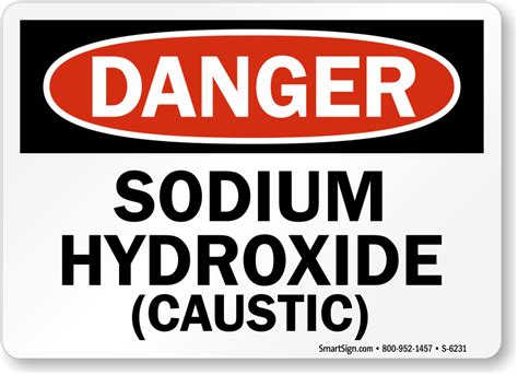 Caustic Soda Sign