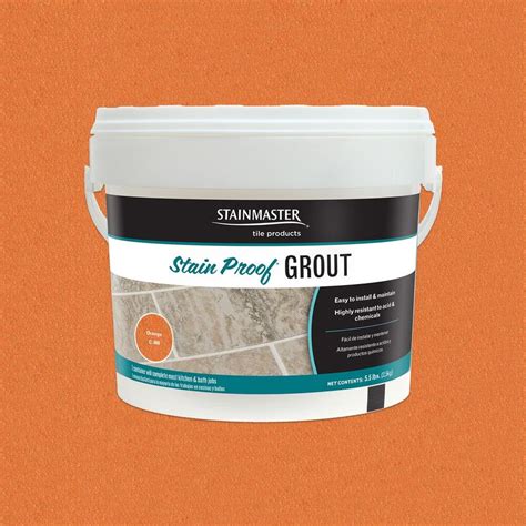Shop Stainmaster Orange Epoxy Grout At