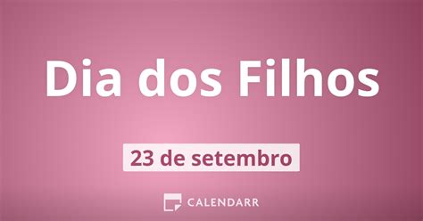 Dia dos Filhos