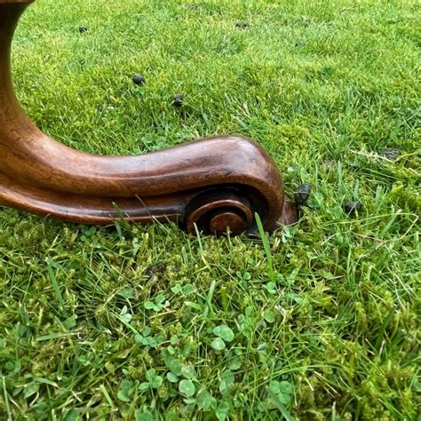 A Victorian Period Burr Walnut Circular Wine Table