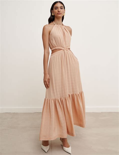 Vestido Ibiza Viscose Nude Nanaminze