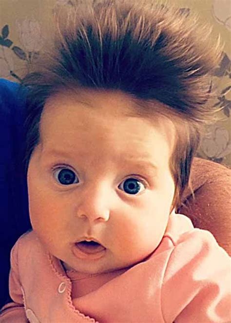 Gorgeous Hairy Babies Tots With Impressive Mops Of Hair Baby