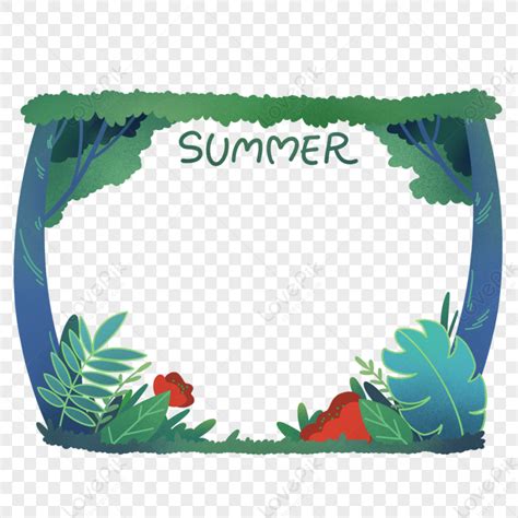 Summer Plant Forest Park Border Poster Frame Poster Frame Summer