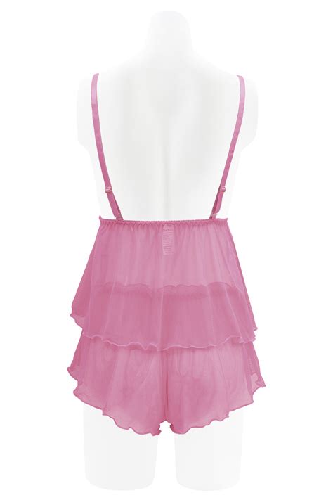 Nwt Spree Sheer Mesh Camisole And Shorts Sexy Lingerie Sleep Set S M L Xl Ebay