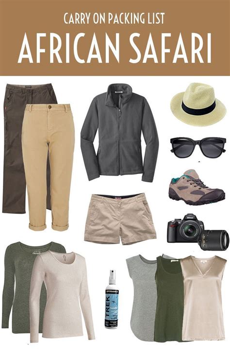 Travel Packing List What To Pack For An African Safari Africa Safari