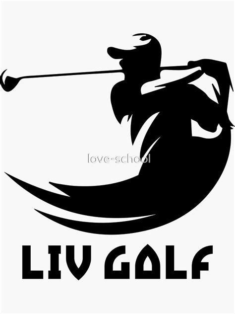 "liv golf" Sticker for Sale by love-school | Redbubble