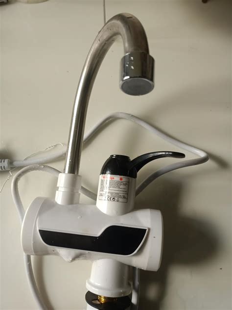 Instant Electric Water Heater Faucet Hot Tap With Shower Home Kitchen Bathroom Led Temperature