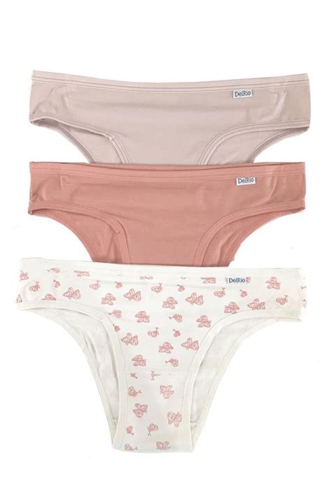 Kit Delrio 3 Calcinhas de Algodão Elastano 51364 lE lINGERIE