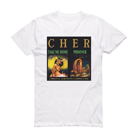 Cher Take Me Home Prisoner Album Cover T-Shirt White – ALBUM COVER T-SHIRTS