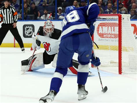 Devils Start Three Game Road Trip With 4 3 Overtime Loss To Lightning