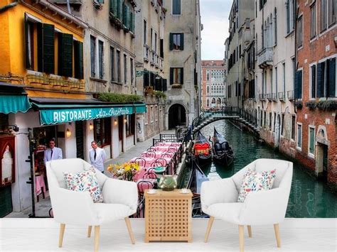 Фотообои Венеция гондолы купить на стену • Эко Обои