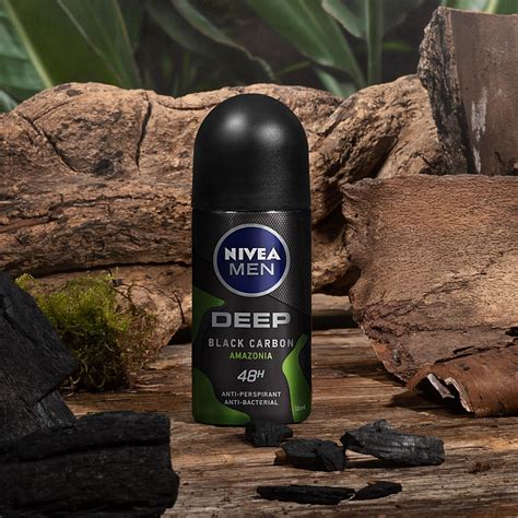 Nivea Men Deep Black Carbon Amazonia Anti Perspirant Deo Roll On