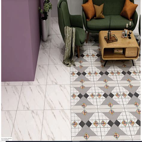 Glossy Rak Ceramic Floor Tile 2x2 Ft 600x600 Mm Usage Area Living