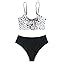 Amazon Zaful Women High Waisted Bikini Set Two Piece Tummy Control Wrap Swimsuit Lace Up