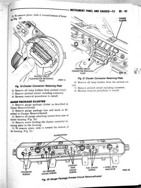 Wiring Diagram For Jeep Yj Gauge Cluster