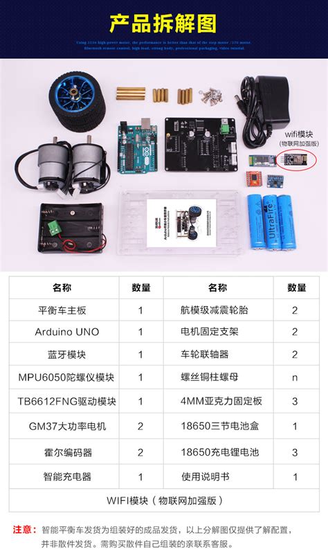 Купить Комплект для сборки смарт-автомобиля Ардуино сбалансированный ...