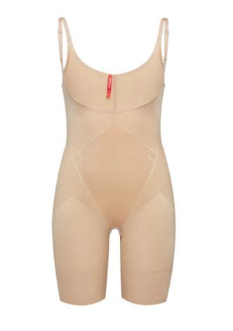 Spanx Open Bust Mid Thigh Bodysuit Cooks Lingerie Manchester