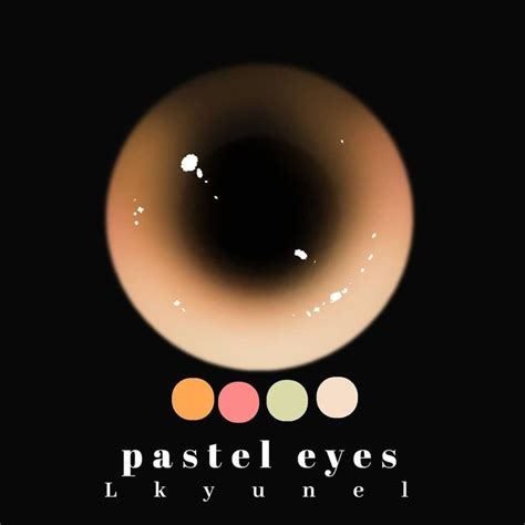 A Black Background With The Words Pastel Eyes Like You Ve Never Seen Them