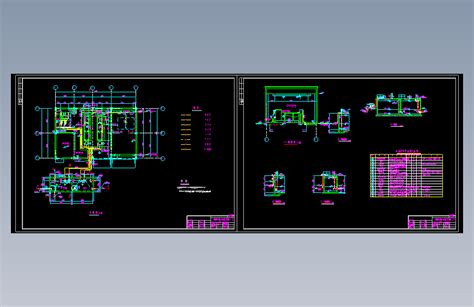 某2万吨污水处理厂工艺图autocad 2004模型图纸下载 懒石网