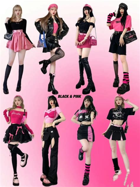 Y K Fashion Y K Aesthetic Y K Clothing Hot Pink Outfit Kpop Fashion Outfits Fashion Outfits