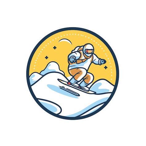 Premium Vector Skiing Logo Vector Illustration Of A Skier In The Snow