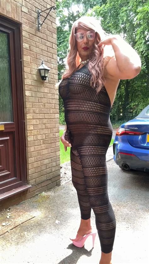 Sexy Crossdresser Kellycd In Sexy Black Fishnet Catsuit Nude Pics Xhamster