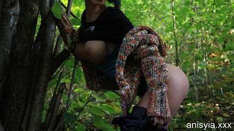 Gorgeous Hottie Anisyia Teasing With Her Big Tits Outdoors 20 Photos