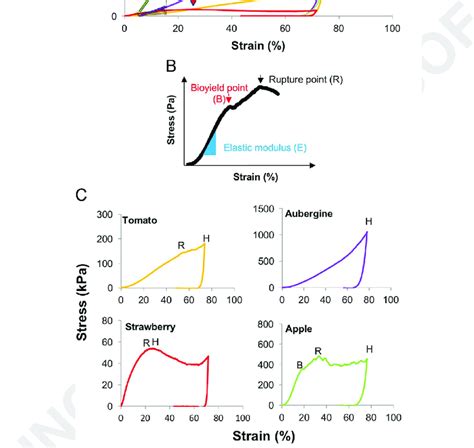 Stress Strain Curves From Texture Analysis By Compression Test At