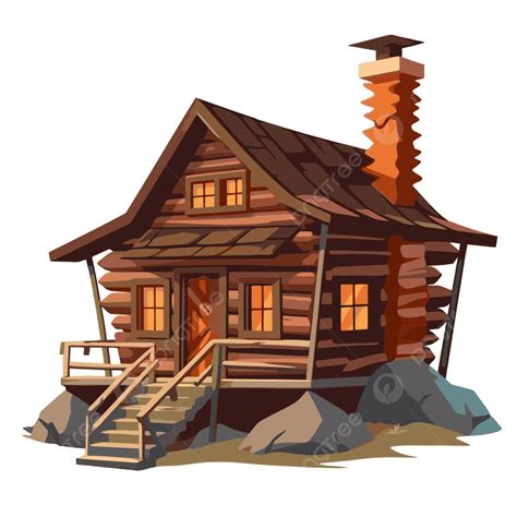 Cabin Clipart Cartoon Image Of A Log Cabin Vector Cab