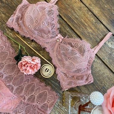 Conjunto Suti Aro Sem Bojo E Calcinha Fio Duplo Em Renda Gardens Lingerie Moda Ntima Linha