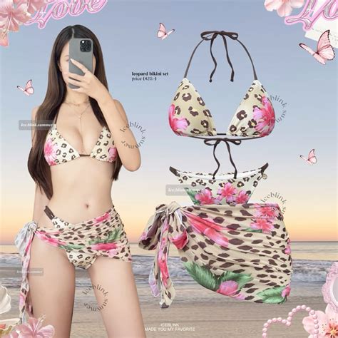 ICEBLINK Leopard bikini set บกนลายเสอดาว พรอมสง Shopee Thailand