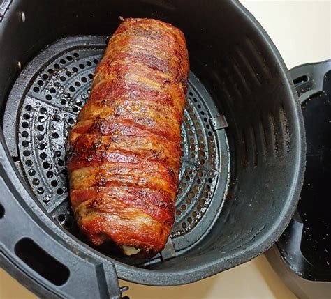 Acera Puesto Barricada Pastel De Carne Molida Con Tocino Marchitar