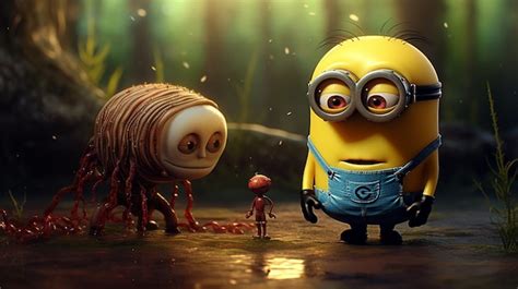 Premium Ai Image Minion And Friends
