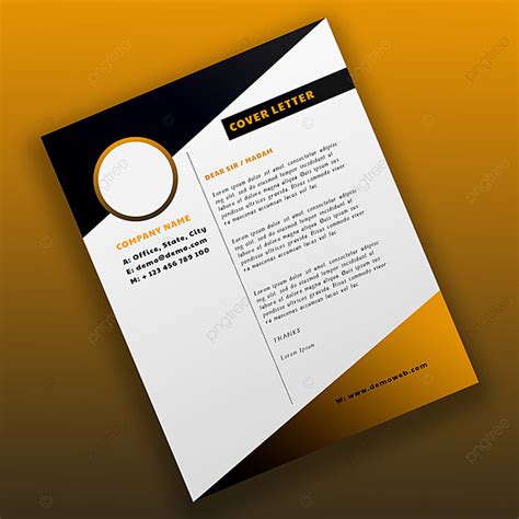 Corporate Business Cover Letter Design Template Template Download On