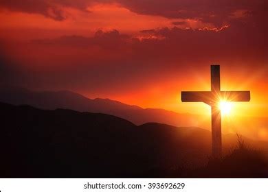 Horizontal Crucifix Sunset Images Stock Photos Vectors