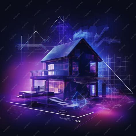 Premium Photo | Reimagined Habitat A Fusion of Architecture and Engineering in an 80s Retro Grid
