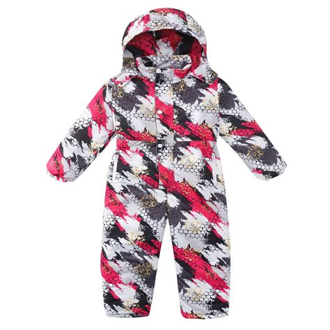 Snowsuit Gift for Girls Boys Girls Snowsuit One Piece Ski Suits Jackets