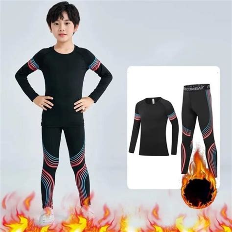 Ensemble de lingerie Red Blue Combinaison thermique à col roulé pour femme Tricot long